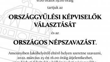 Választás és népszavazás hirdetmény